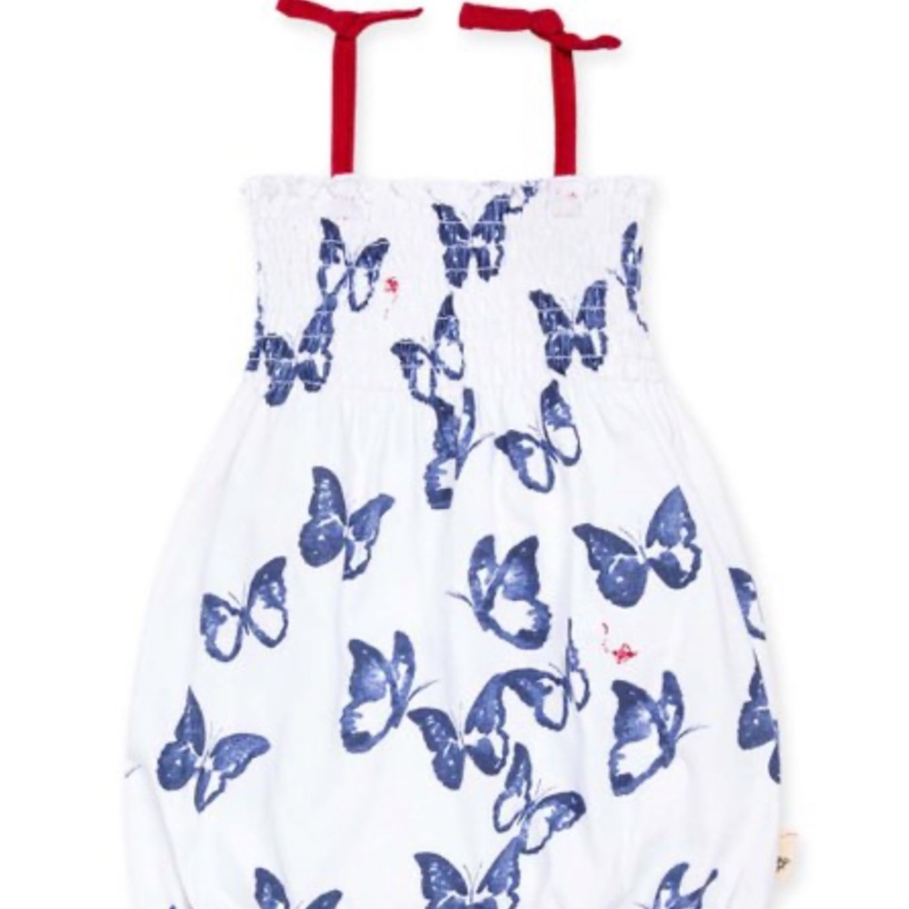 NWT Burt’s Bees butterfly romper